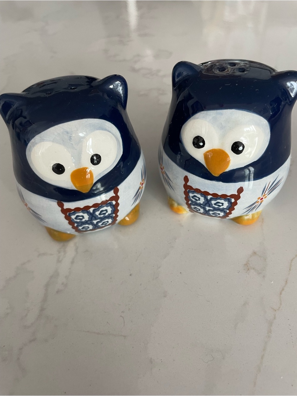 Vintage Owl Salt and Pepper Shaker Set -Cute, Kawaii